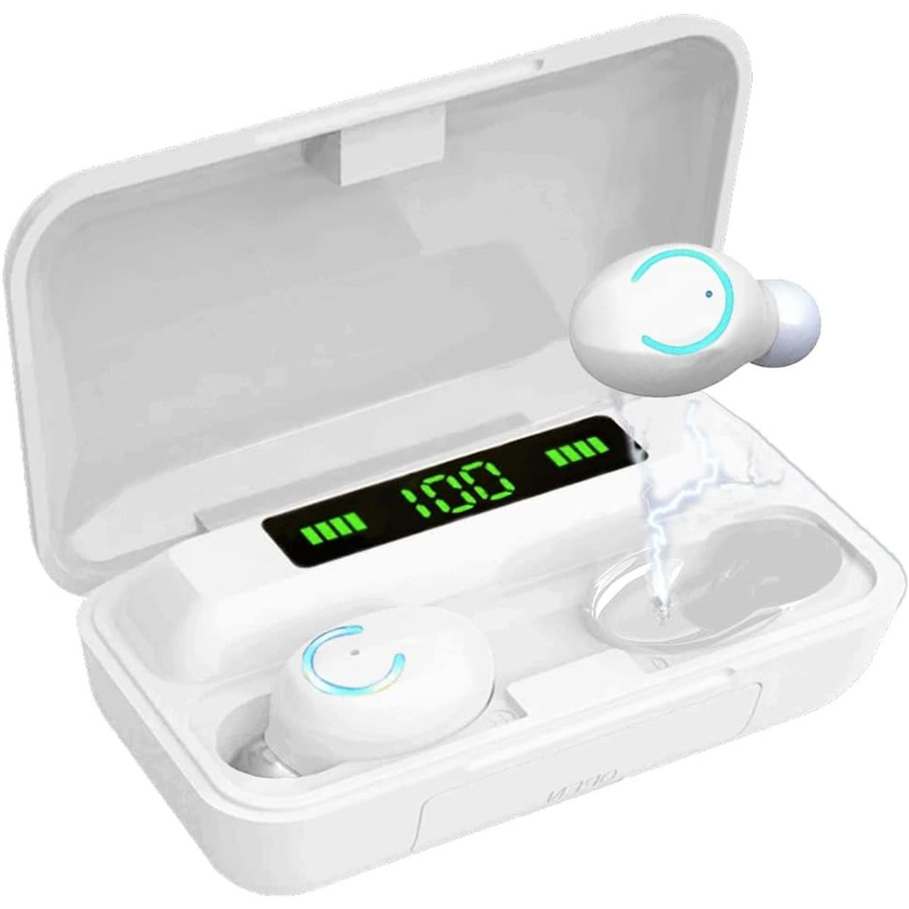 Acuvar™ Wireless BT 5.0 Rechargeable IPX7 Waterproof Earbuds with Case product image