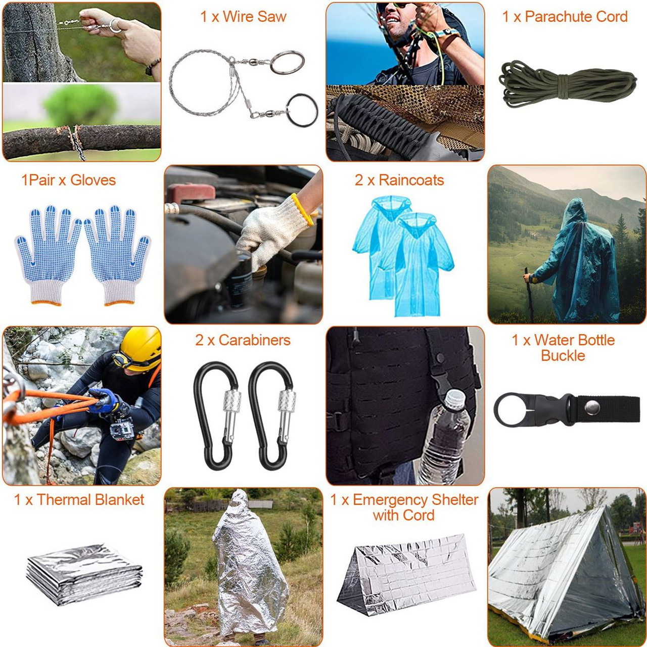 LakeForest® 125-Piece Emergency Survival Kit product image