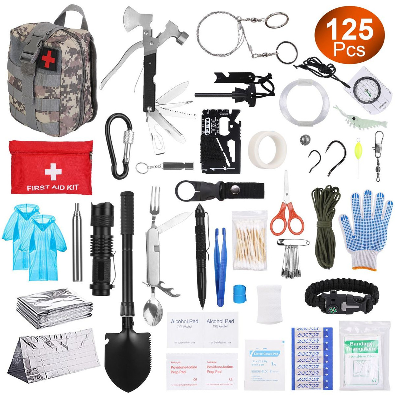125-Piece Emergency Survival Kit product image