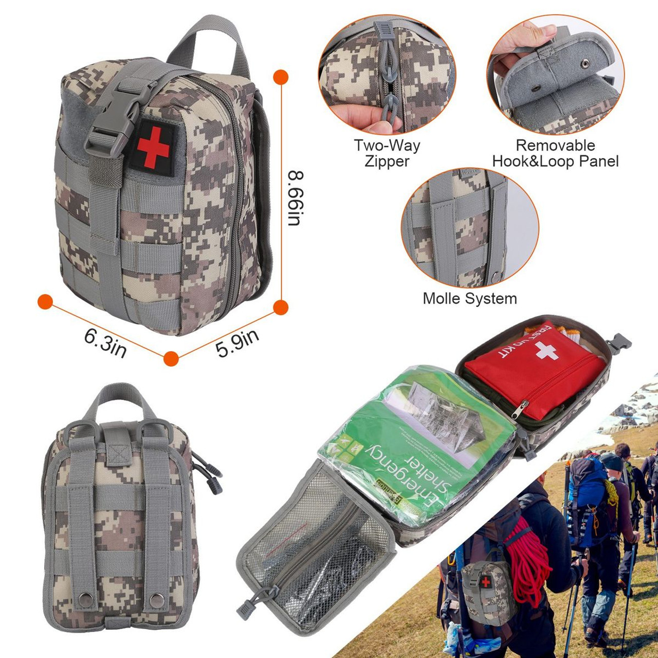 125-Piece Emergency Survival Kit product image