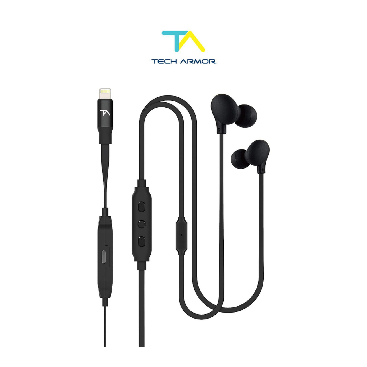 Tech Armor® Apple MFi Certified Lightning Earbuds (1 or 2-Pack) product image