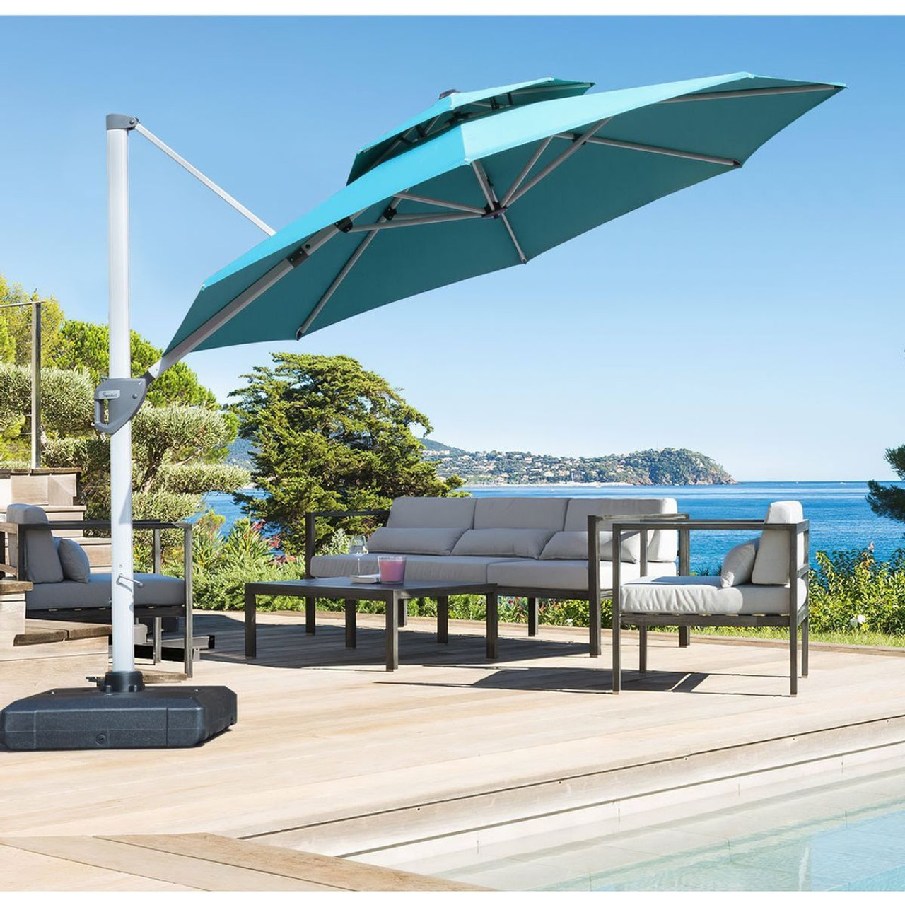 SUMBEL® 11-Foot Cantilever Patio Umbrella with Aluminum Frame product image