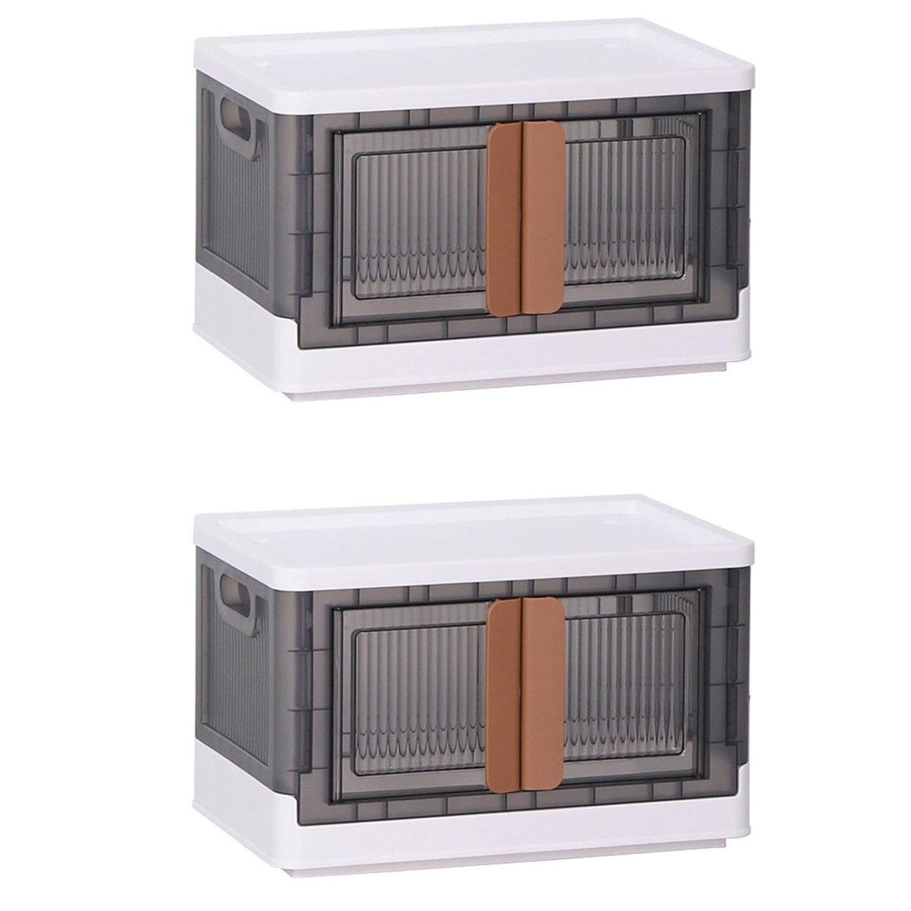 8.45-Gallon Plastic Folding Storage Cabinet (2 or 4-Pack) product image