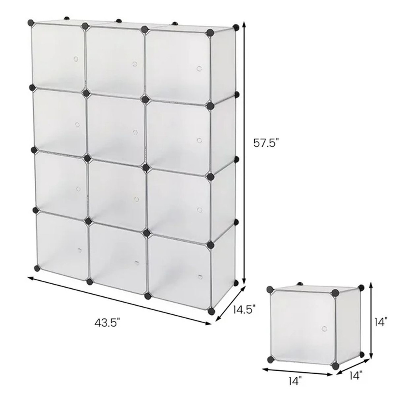 14 x 14-Inch Cube Storage Organizers (Set of 12) product image