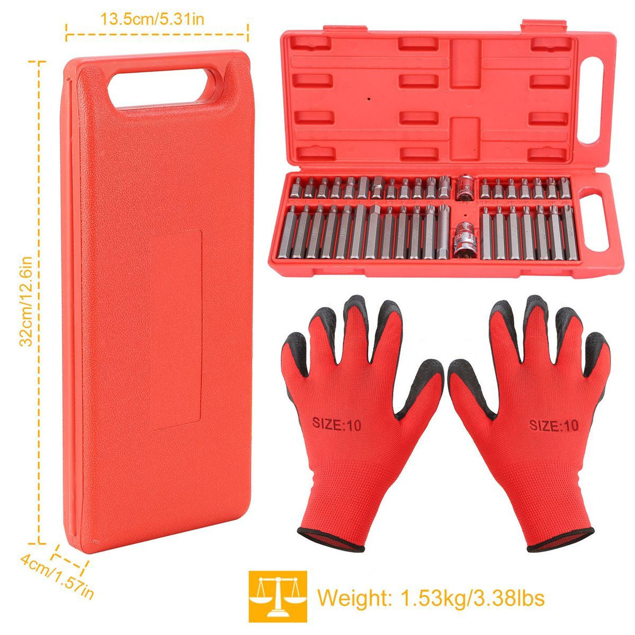 iMounTEK® 40-Piece Socket Bit Set with Gloves product image