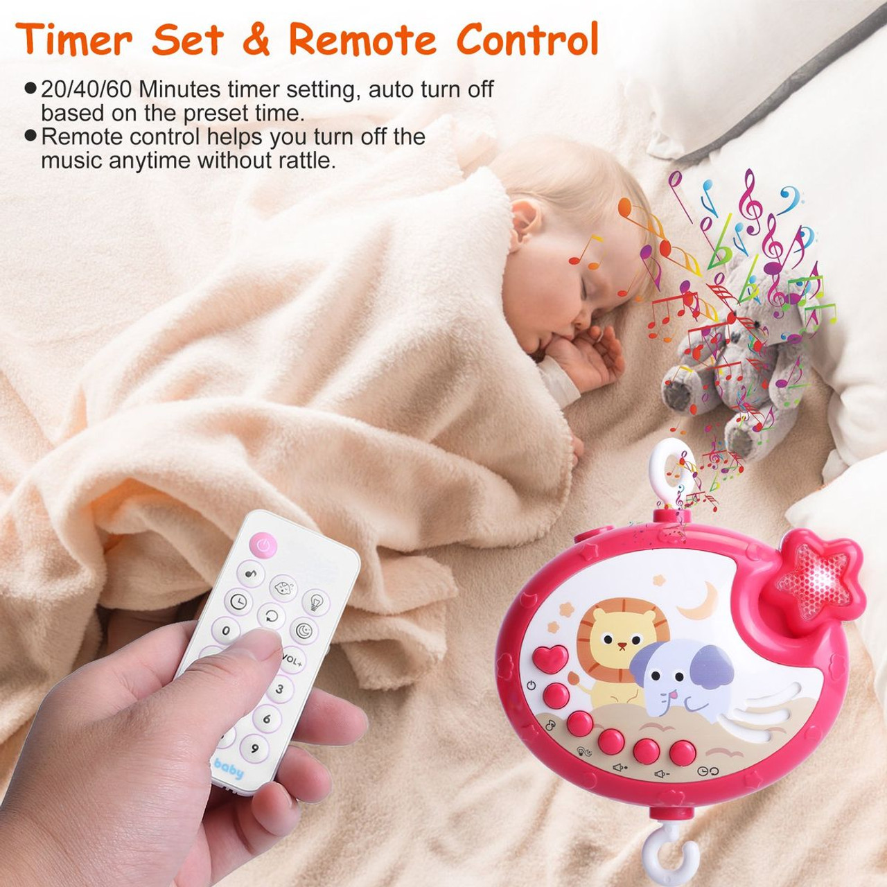 BabyLuv™ Crib Musical Mobile Light product image