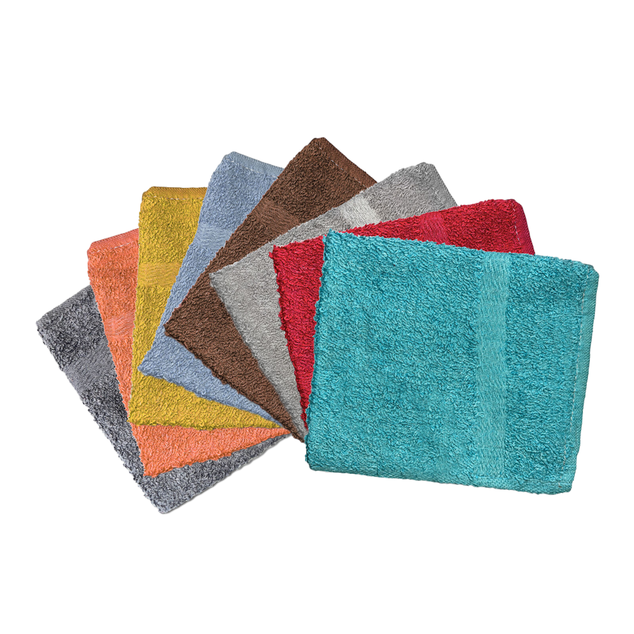 100% Cotton Absorbent 12" x 12" Washcloth Towel Set (10-Pack) product image