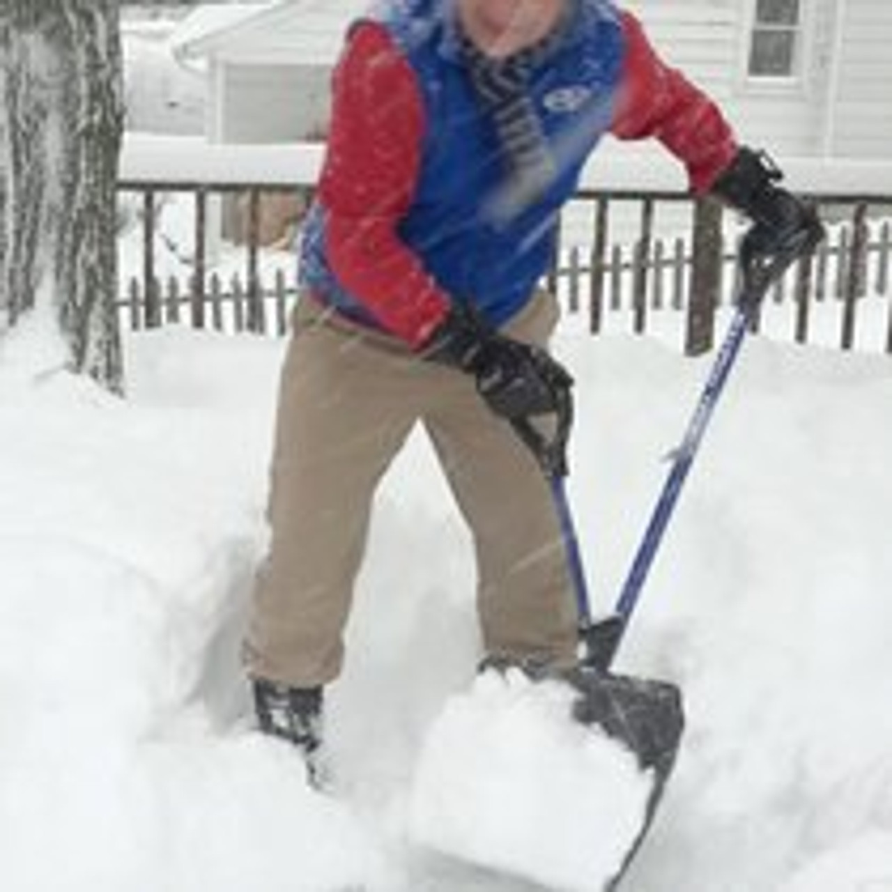 Snow Joe Shovelution Strain-Reducing Snow Shovel product image