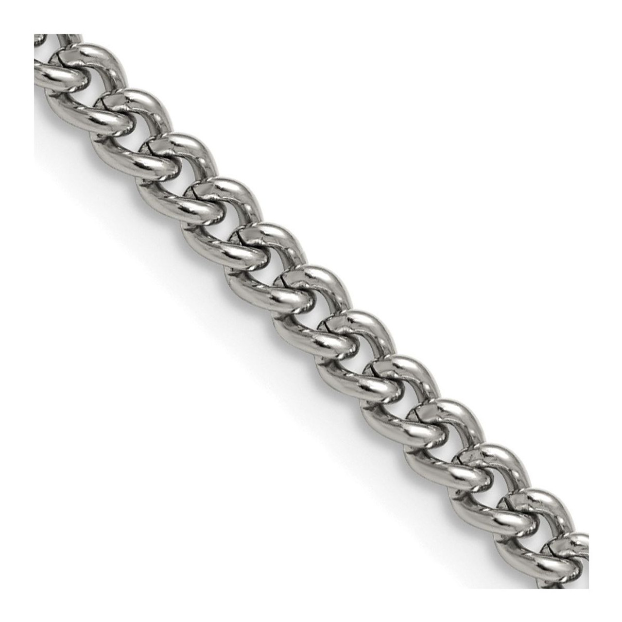 Stainless Steel Polished 4mm Round Curb Chain product image