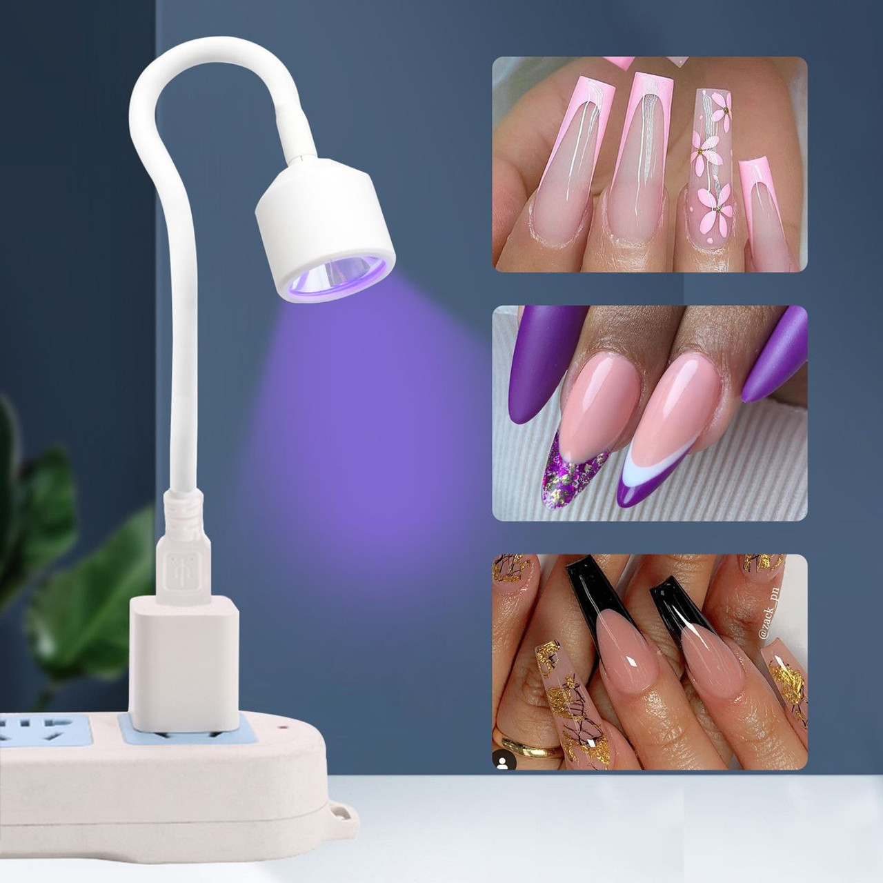 Mini USB UV/LED Light for Gel Nails 360 Degree Freely Adjustable Tube Nail Dryer Convenient UV Lamp For Nails Art Decoration product image