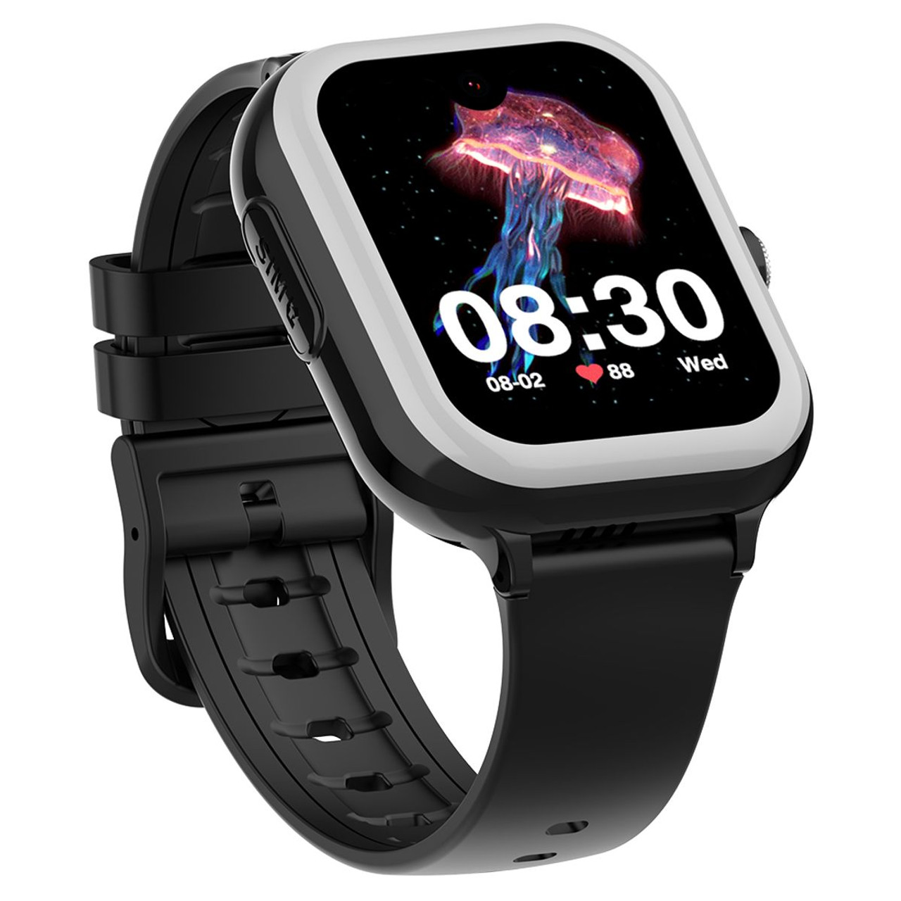 Kids smart watch 1.78 HD Screen,2 Megapixels Under Screen Camera,AMOLED, vedio call, Safety Calls,GPS,SOS,WHATSAPP,TIKTOK, boys and girls watch COL Black product image