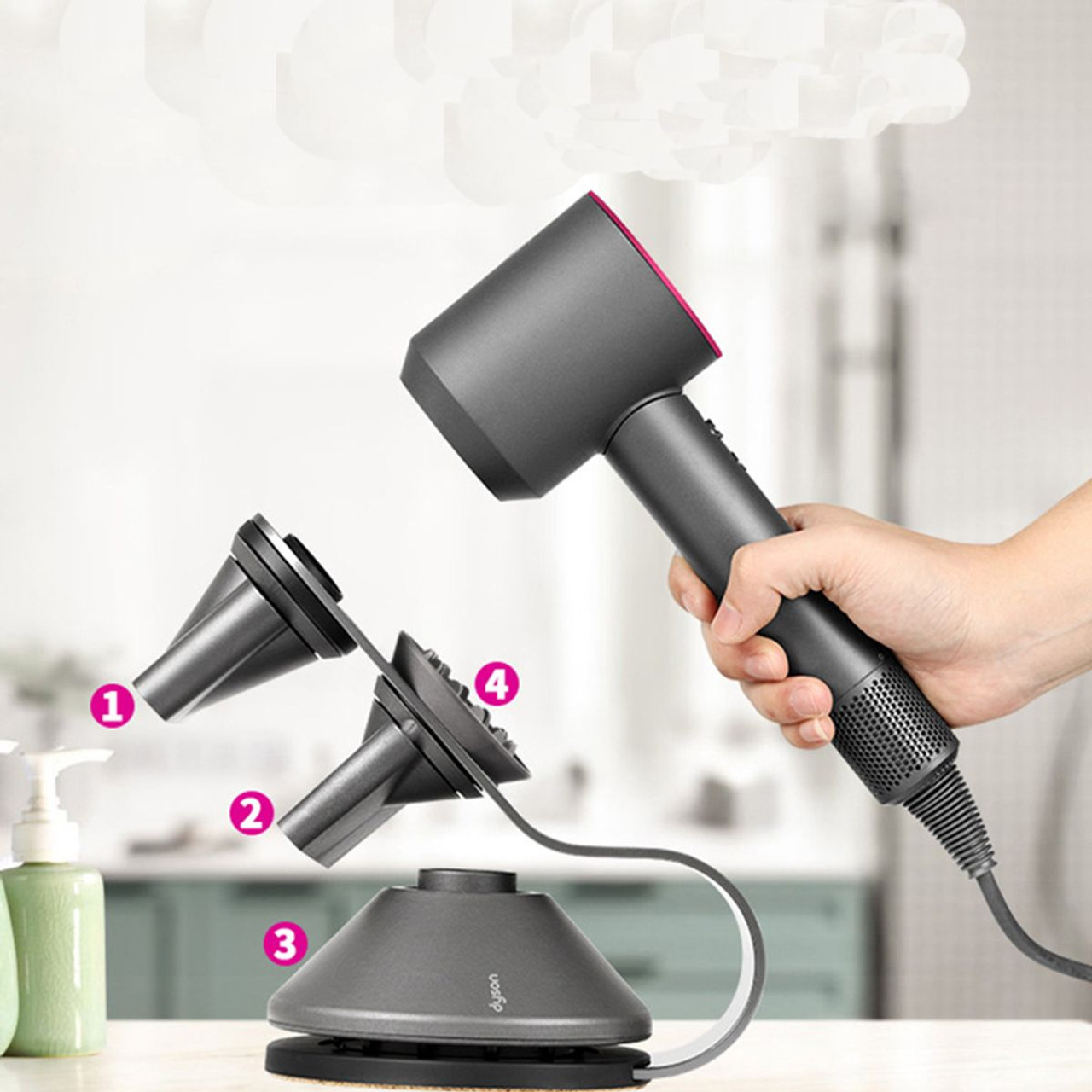 Desktop Stand Holder for Dyson Supersonic HD01 HD02 HD03 HD04 HD08 Hair Dryer product image