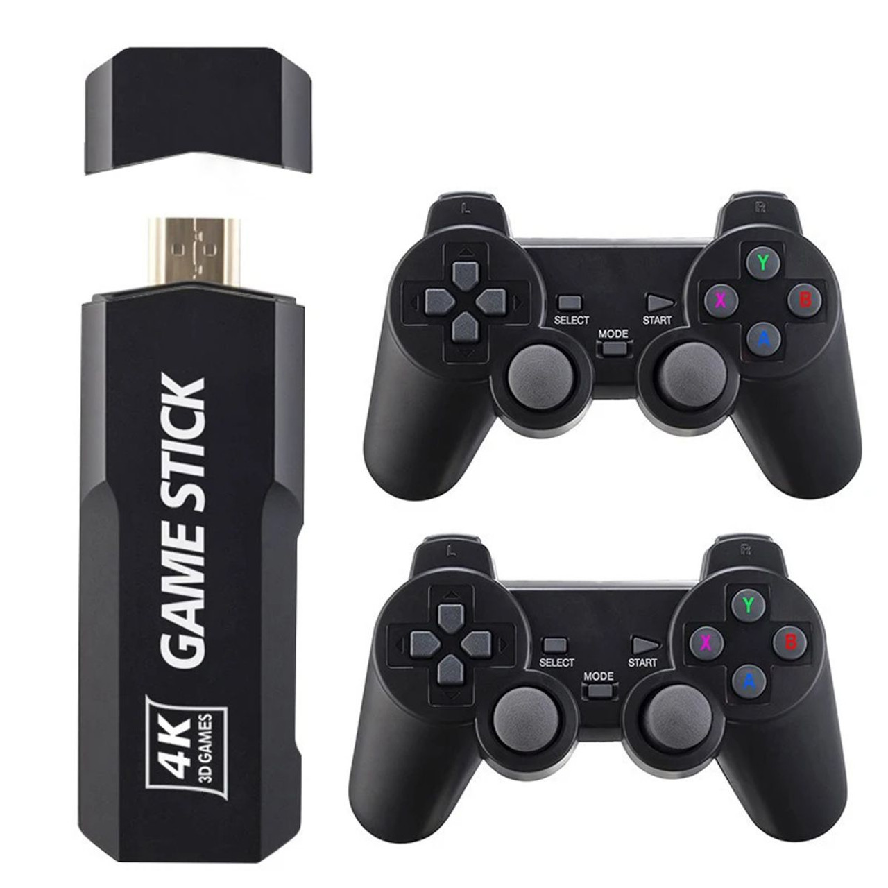 128G 4K 40000+ Games Stick 3D HD Retro Video Game Console WITH Wireless Controller TV 50 Emulator For PS1/N64/DC product image