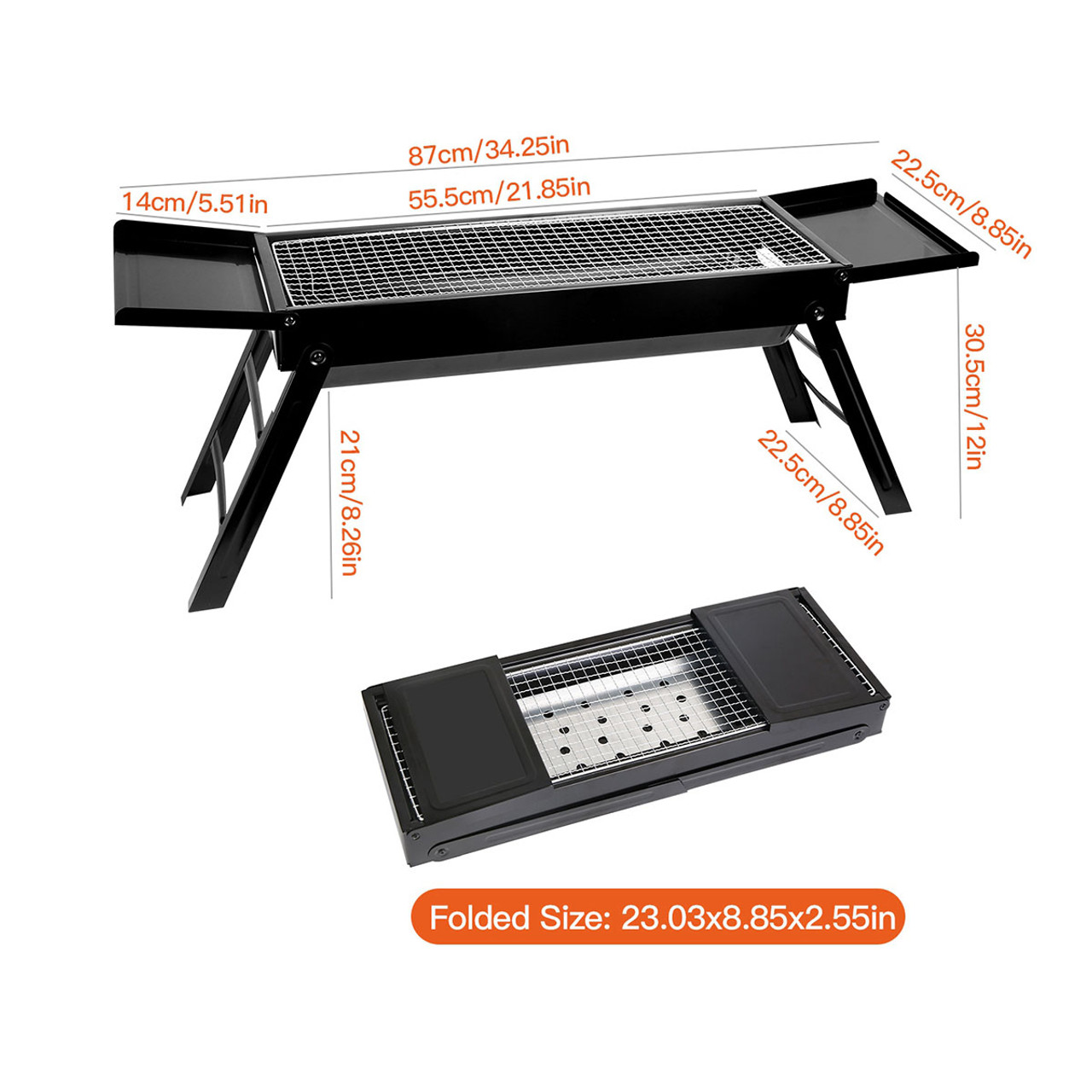 NewHome™ Foldable Charcoal BBQ Grill product image