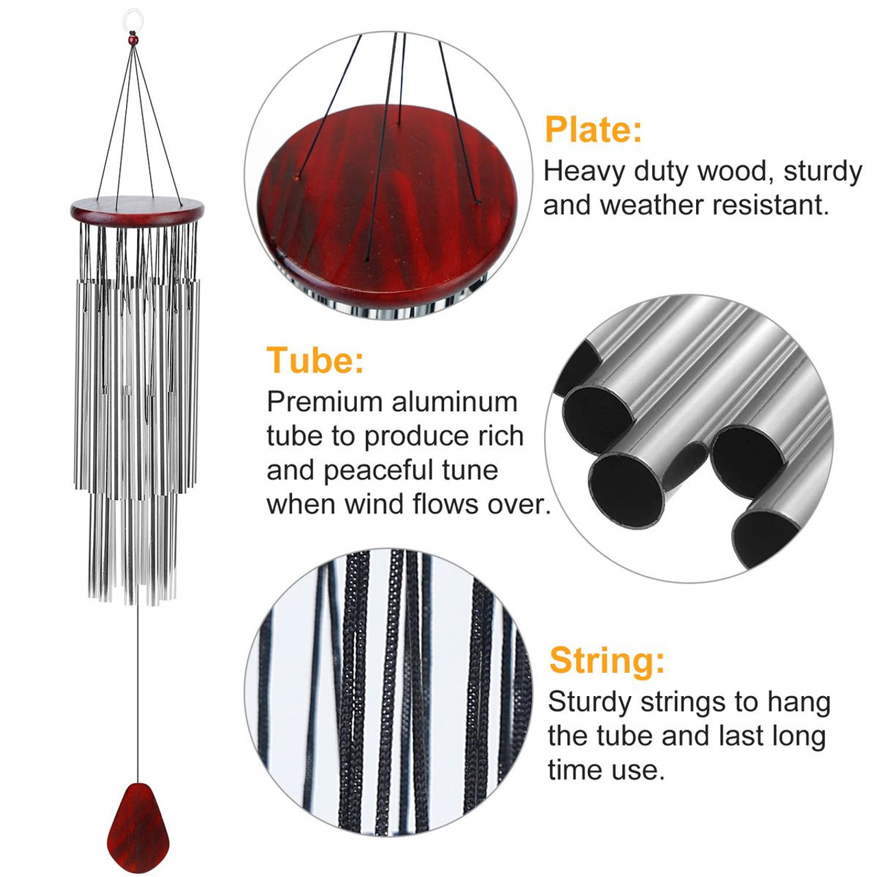 36-Inch 27-Tube Deep Tone Wind Chime product image