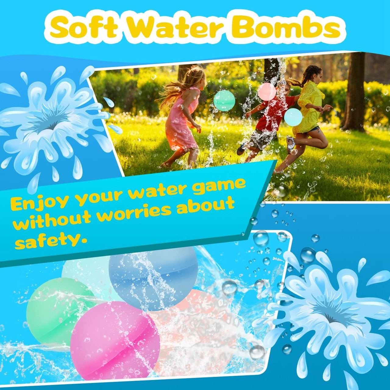 12-Piece Reusable Water Balloons by CoolWorld™ product image