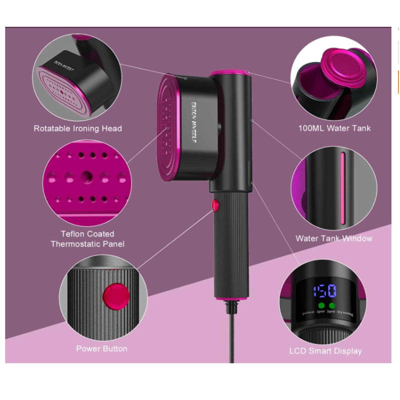 Enjoy Myself™ YC-7005 Handheld Steamer product image