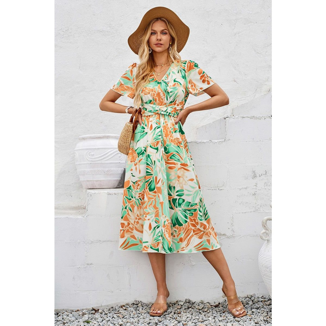 Women's Meadow Dreams Belted Midi Dress product image