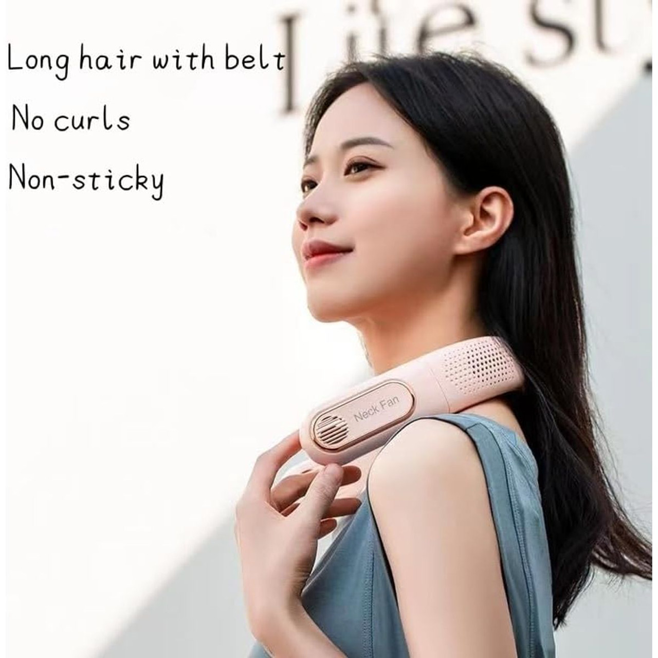 Portable USB Rechargeable Hanging Neck Fan product image