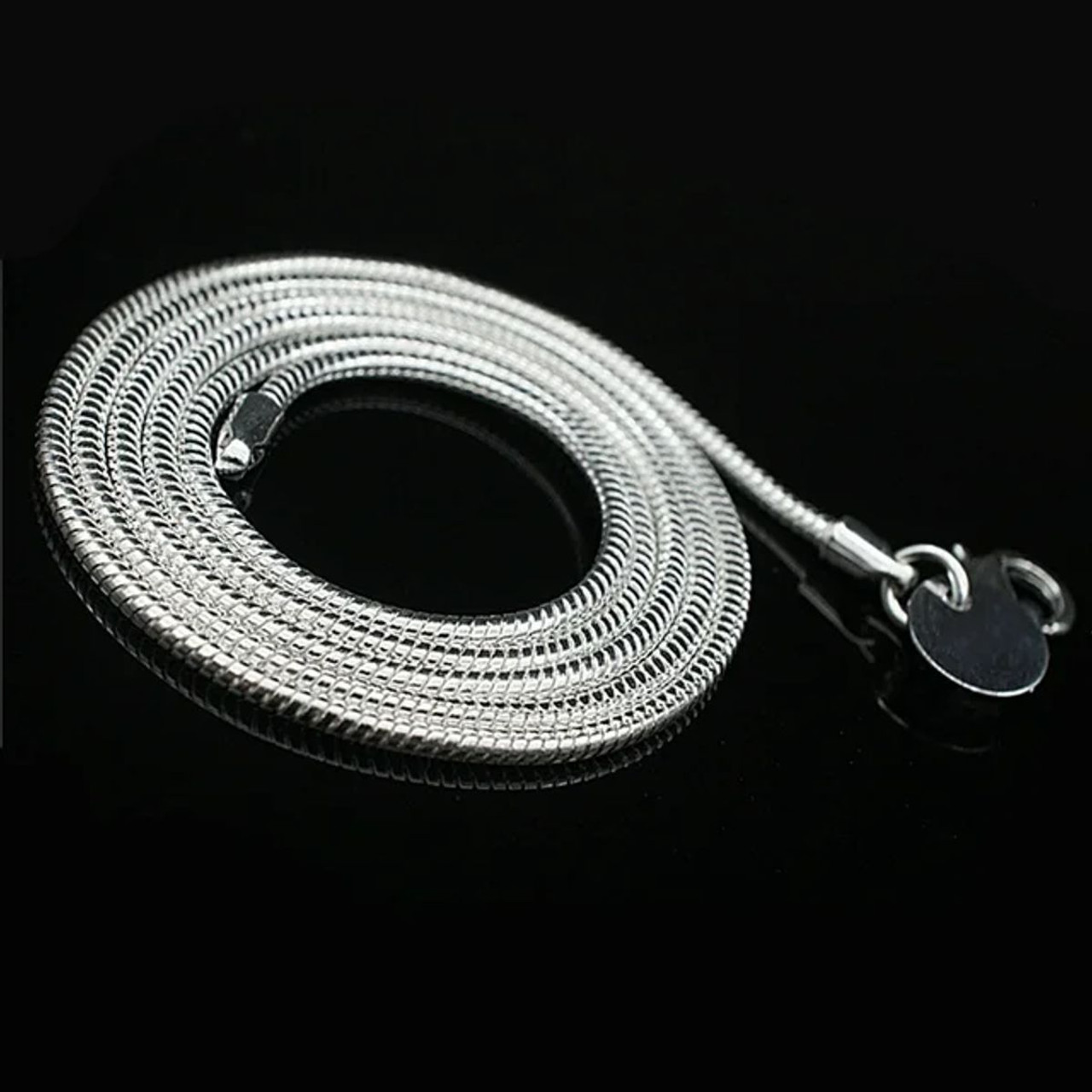 .925 Sterling Silver Snake Rope Necklace product image