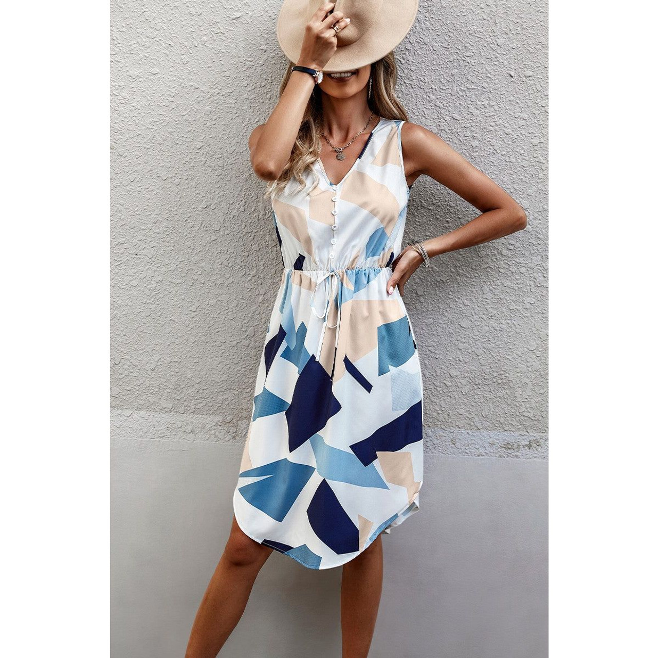 Women's Vibe-up Buttoned Midi Dress product image