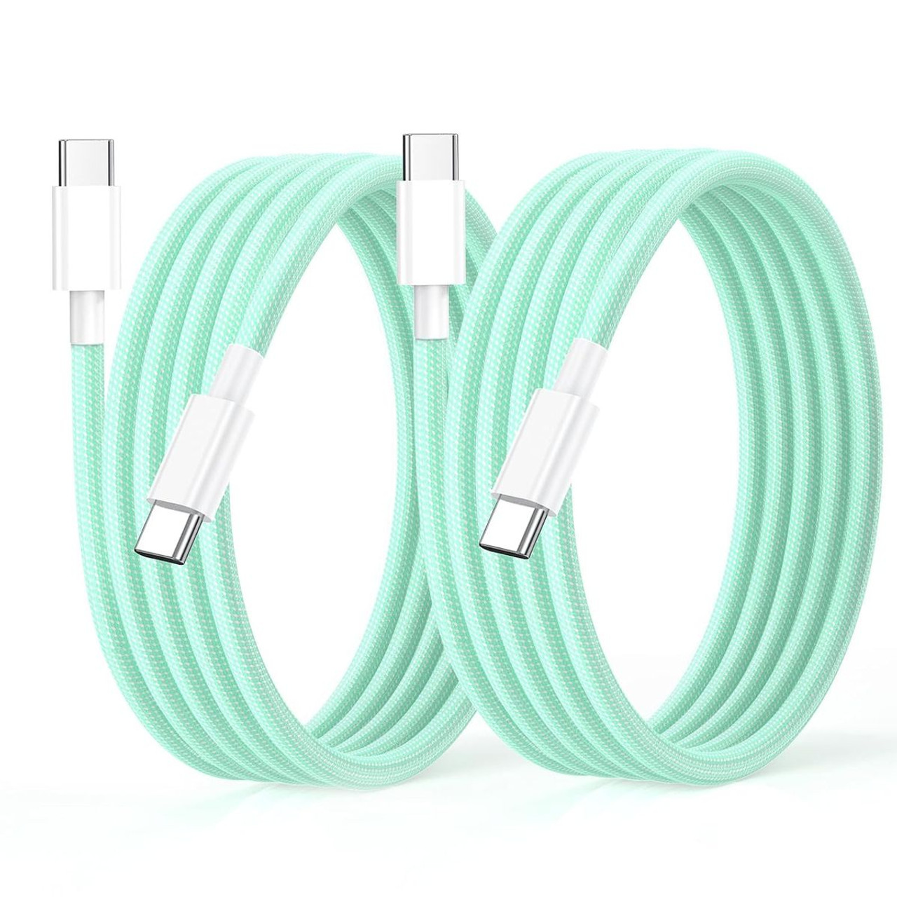 6-Foot USB-C to USB-C 3A Fast Charging Braided Charge Cord (1- or 2-Pack) product image