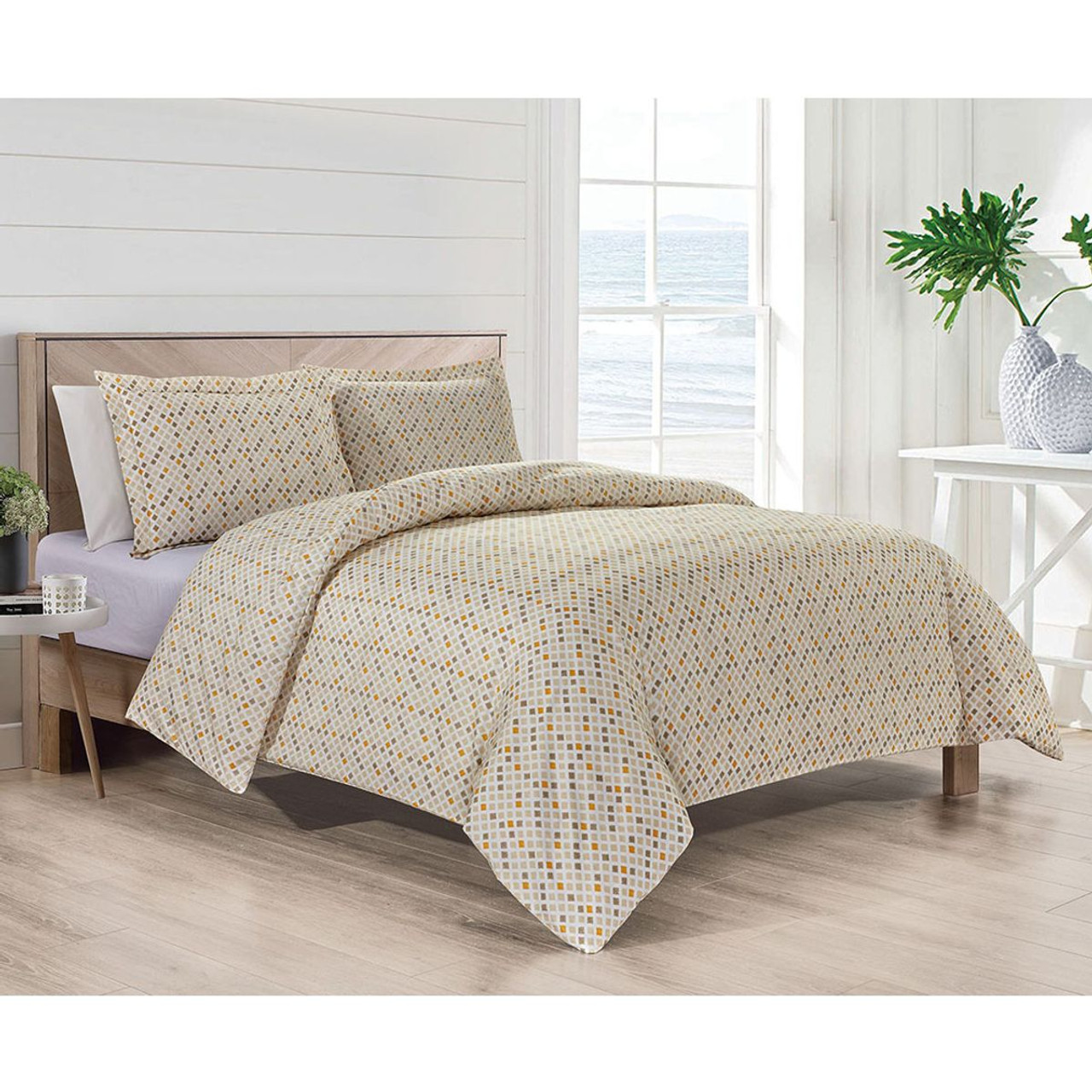 Bibb Home Egyptian Luxury 3-Piece Duvet Cover Set product image