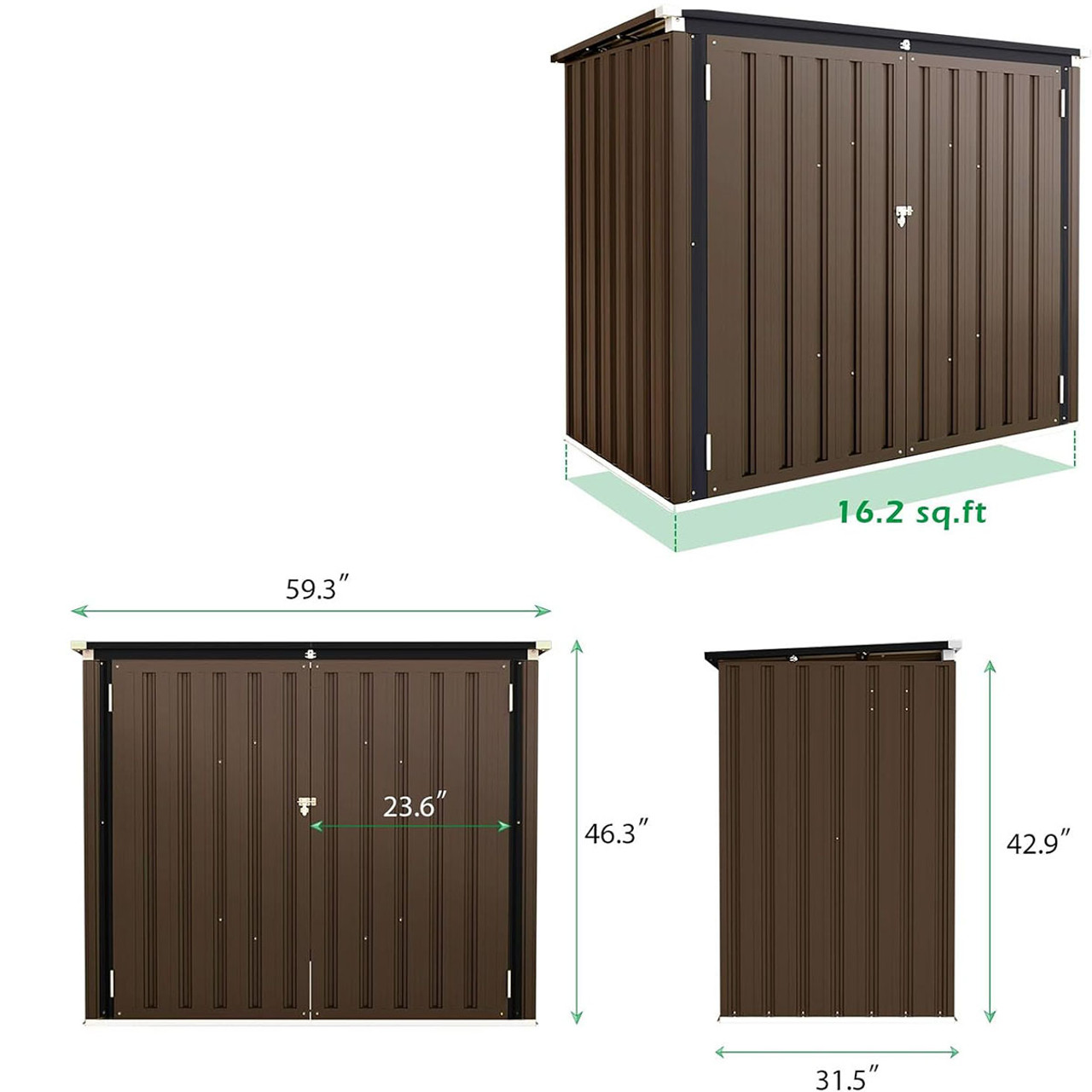 46-Cubic-Foot Outdoor Storage Shed product image