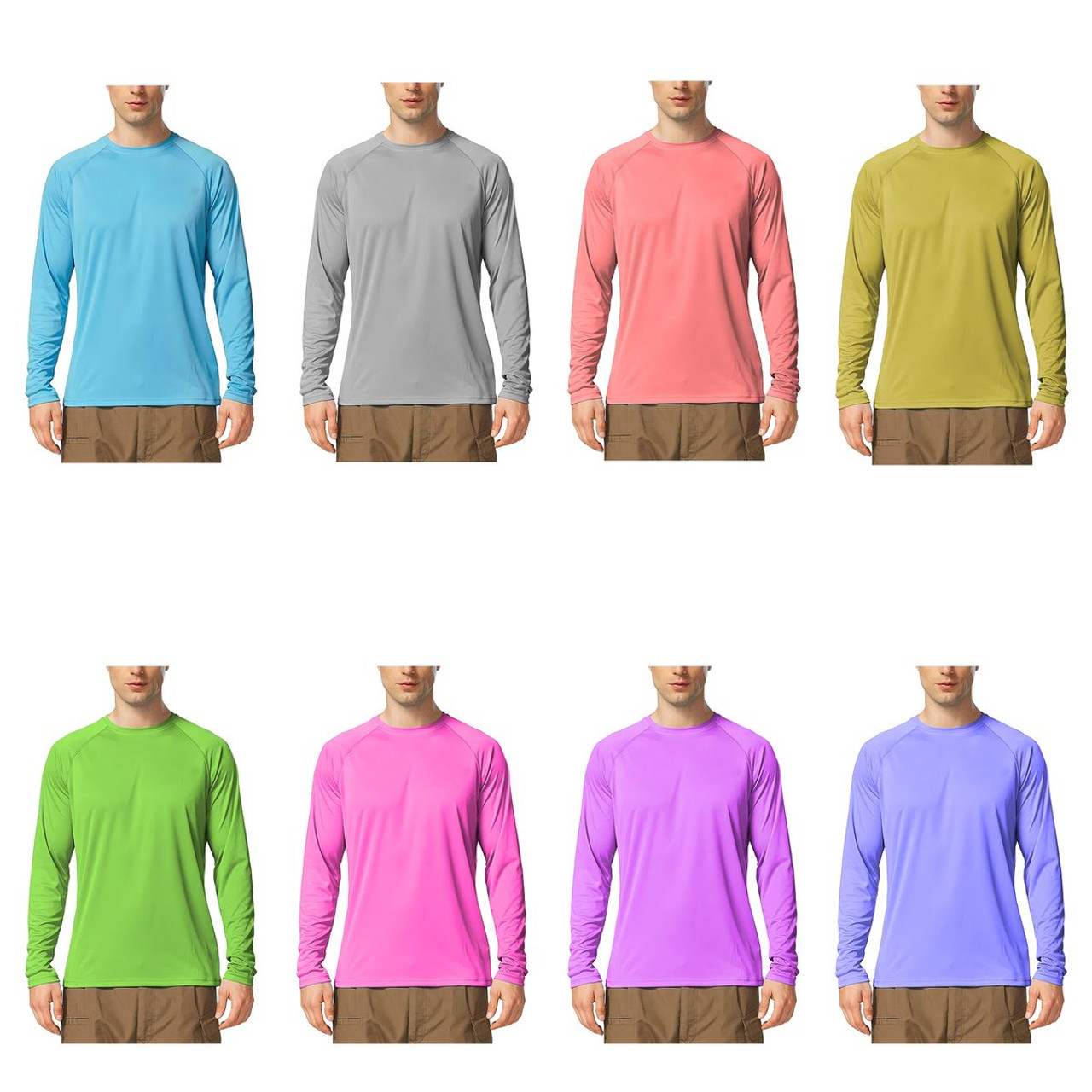 Athletic Cool Performance Slim Fit Long Sleeve T-Shirts (4-Pack) product image