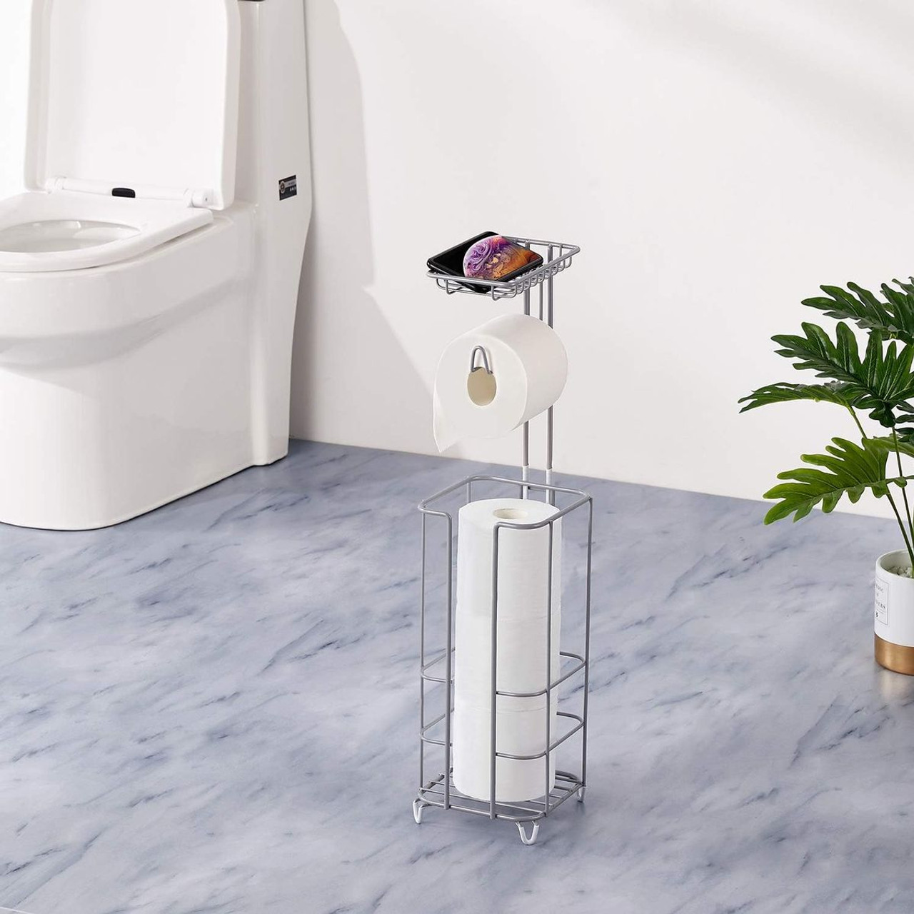 ZCCZ Freestanding Toilet Paper Holder Stand product image