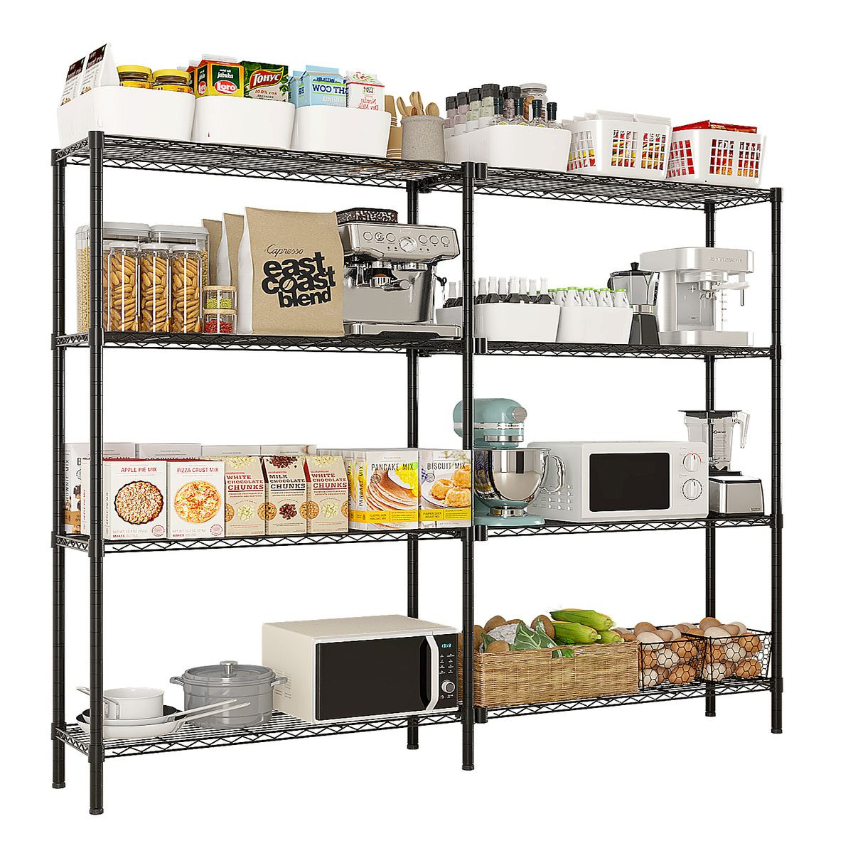 2-Piece Adjustable Heavy Duty Storage Shelving Unit product image