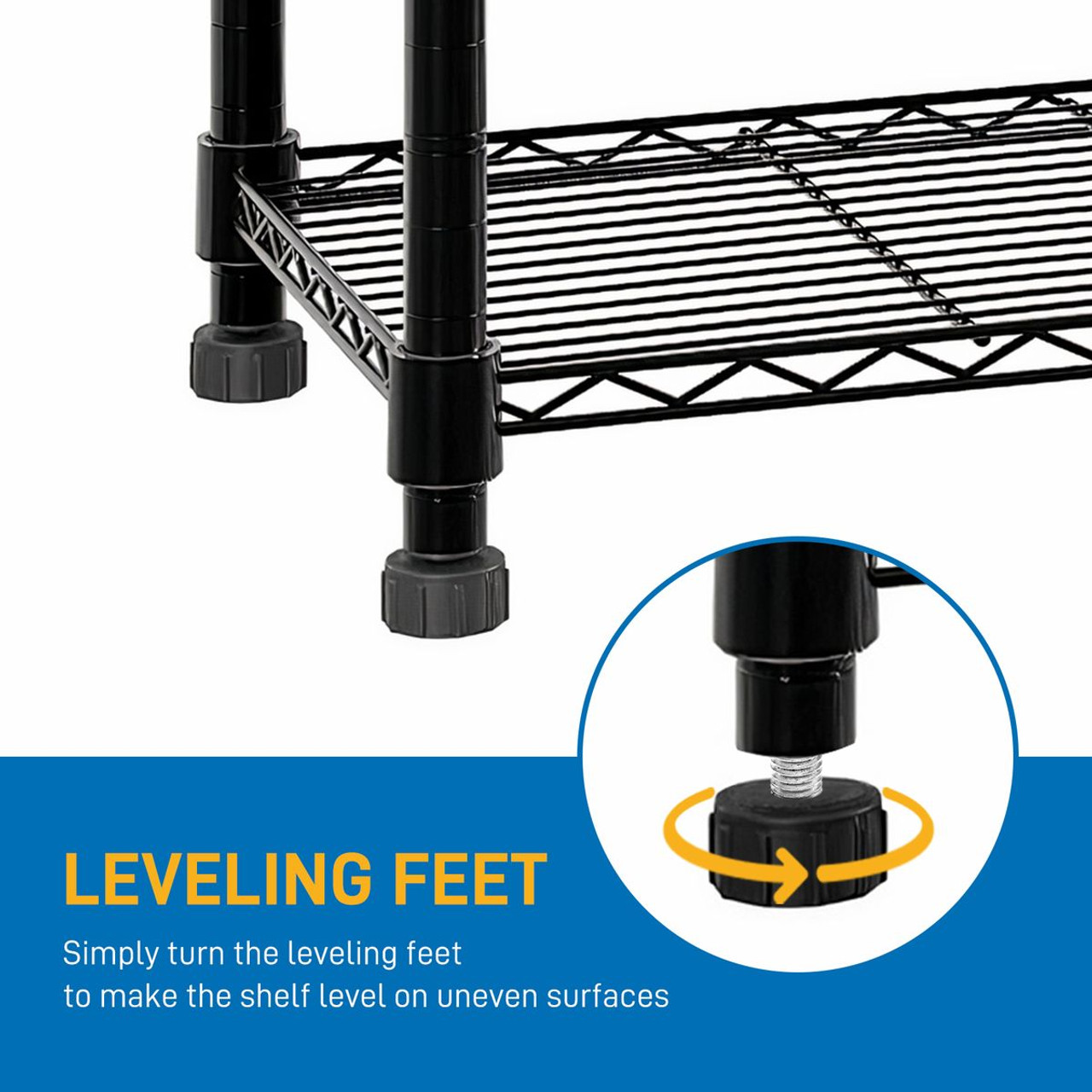 71-Inch 7-Shelf Heavy Duty Storage Rack (2-Pack) product image