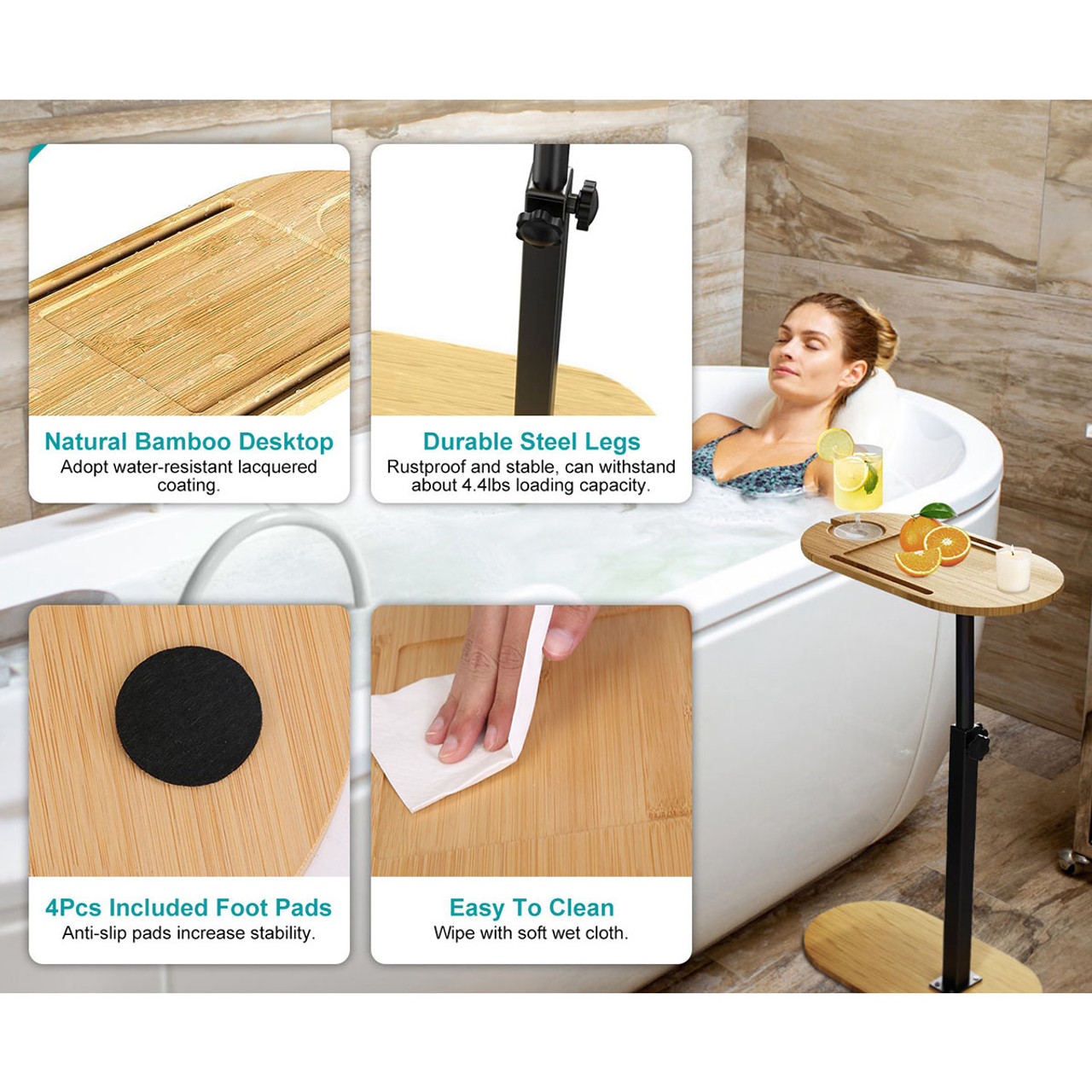 NewHome™ Adjustable Bathtub Table product image