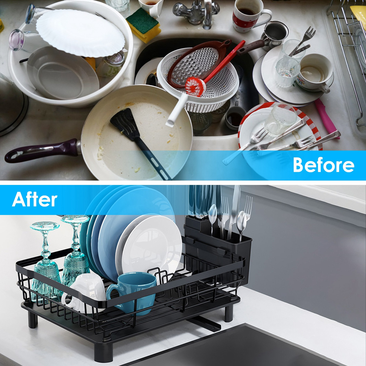 NewHome™ Dish Draining Rack product image
