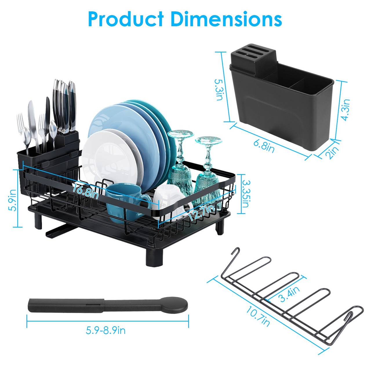 NewHome™ Dish Draining Rack product image