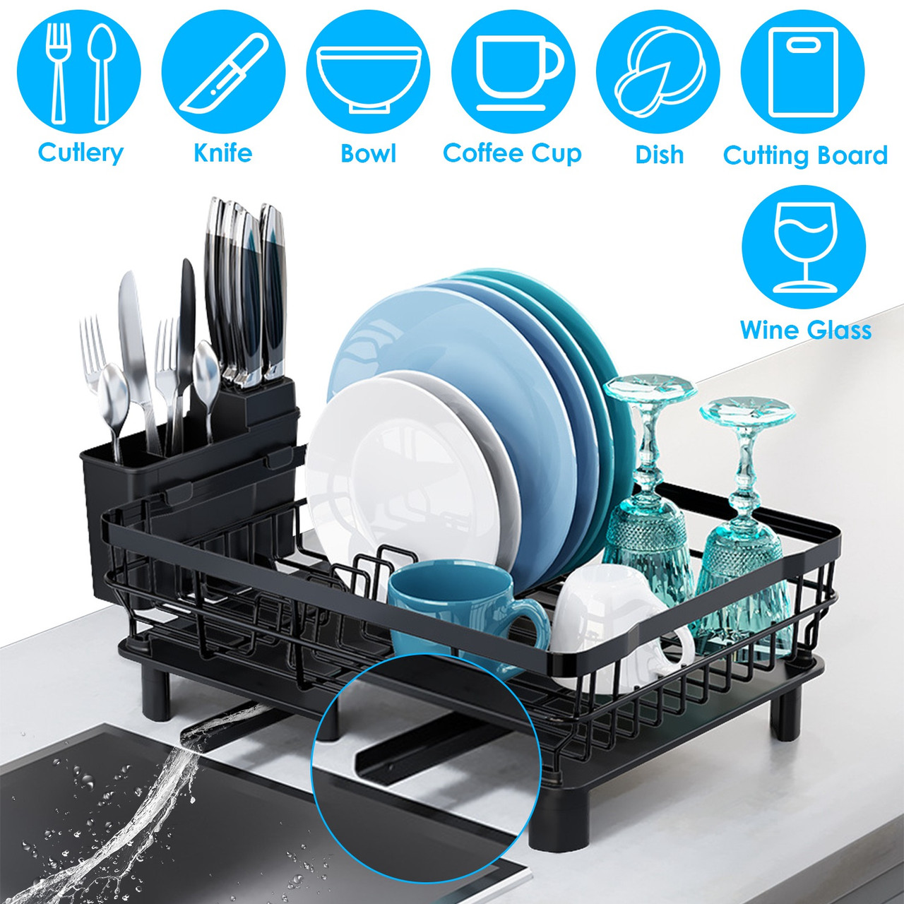 NewHome™ Dish Draining Rack product image