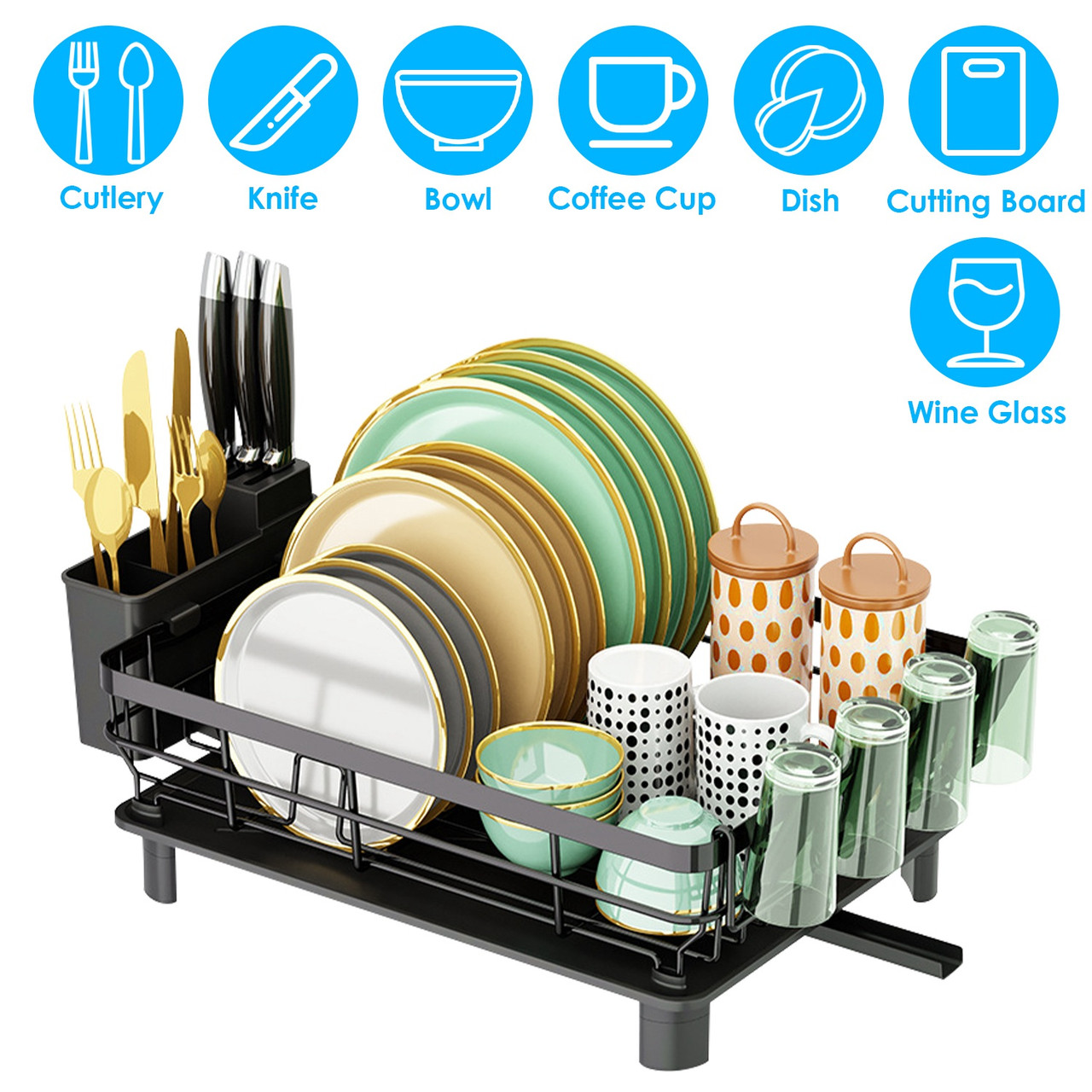 NewHome™ Dish Draining Rack product image