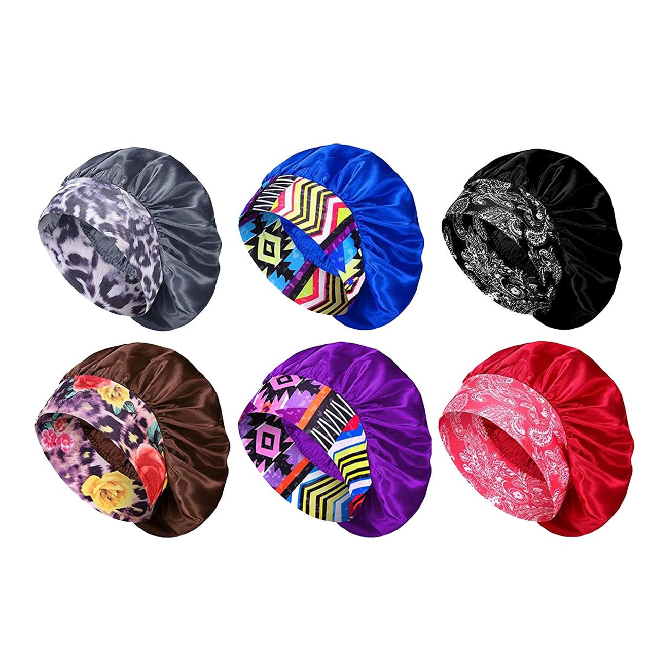 Women's Silky Satin Head Scarf Hair Wrap (3-Pack) product image