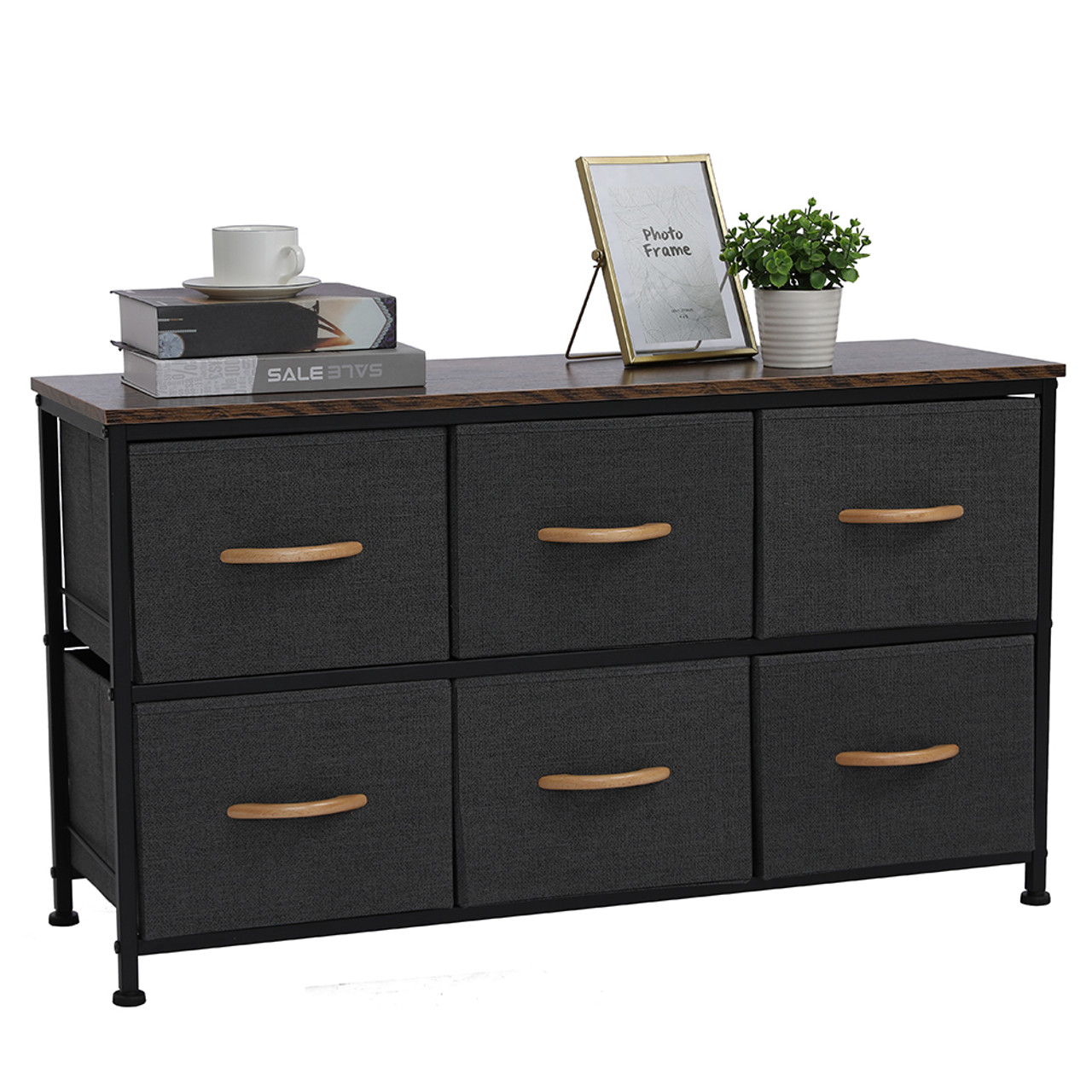 3-Tier Dresser with 6 Fabric Drawers product image
