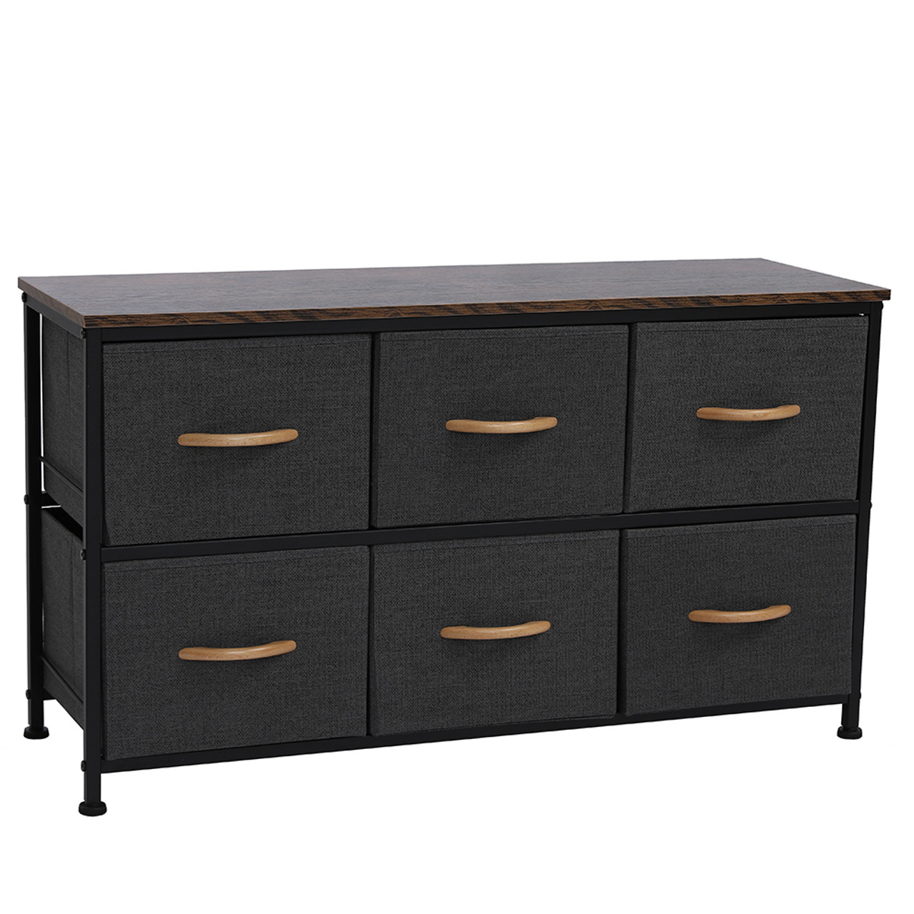 3-Tier Dresser with 6 Fabric Drawers product image