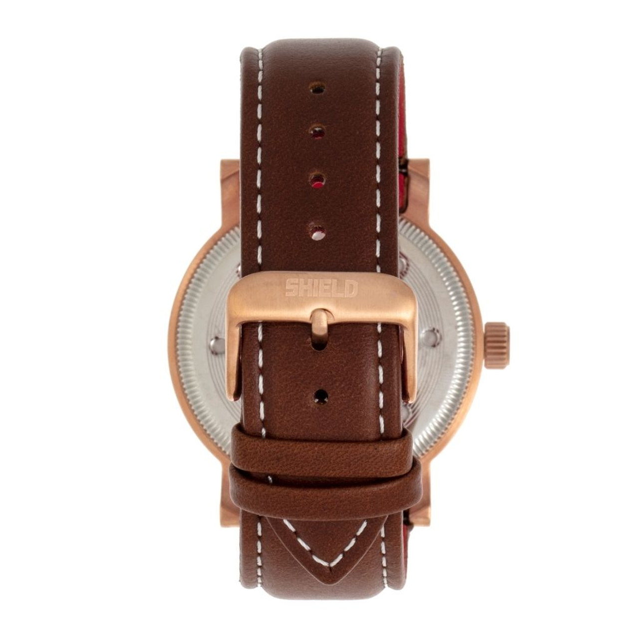 Shield Gilliam Leather-Band Men's Diver Watch product image