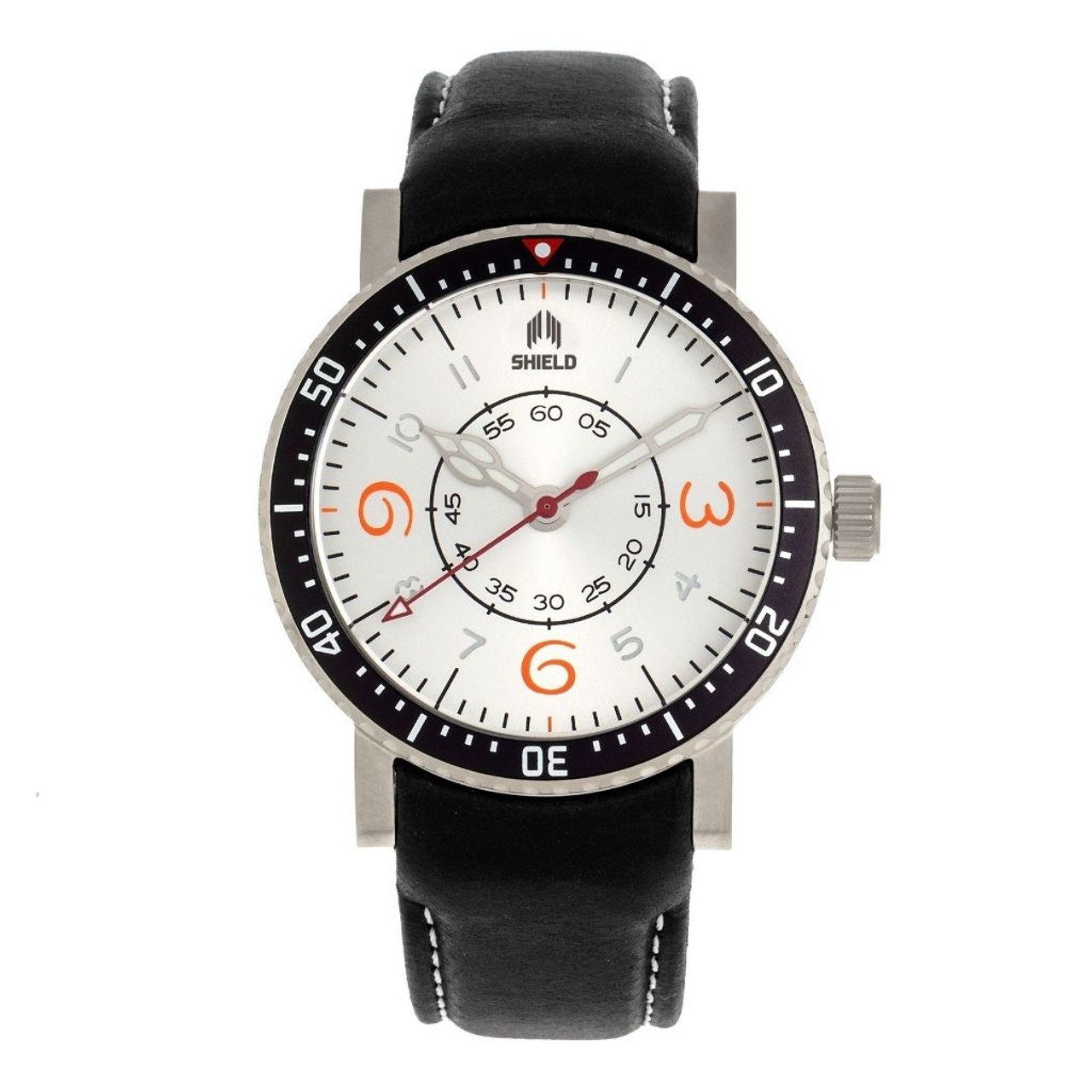 Shield Gilliam Leather-Band Men's Diver Watch product image