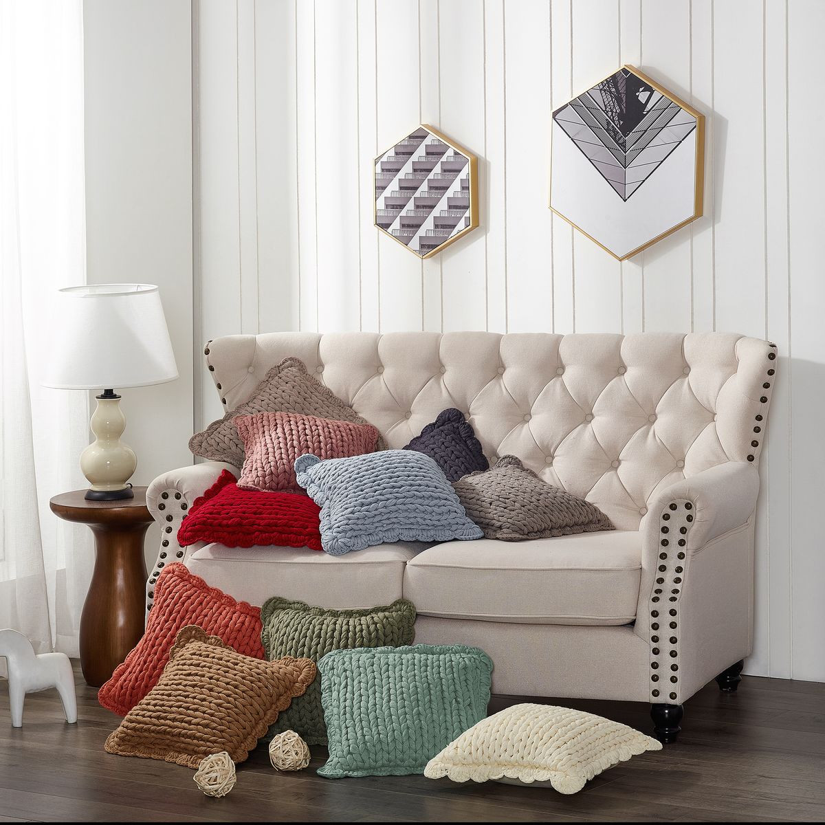 Donna Sharp Chunky Knit Decor Pillow product image