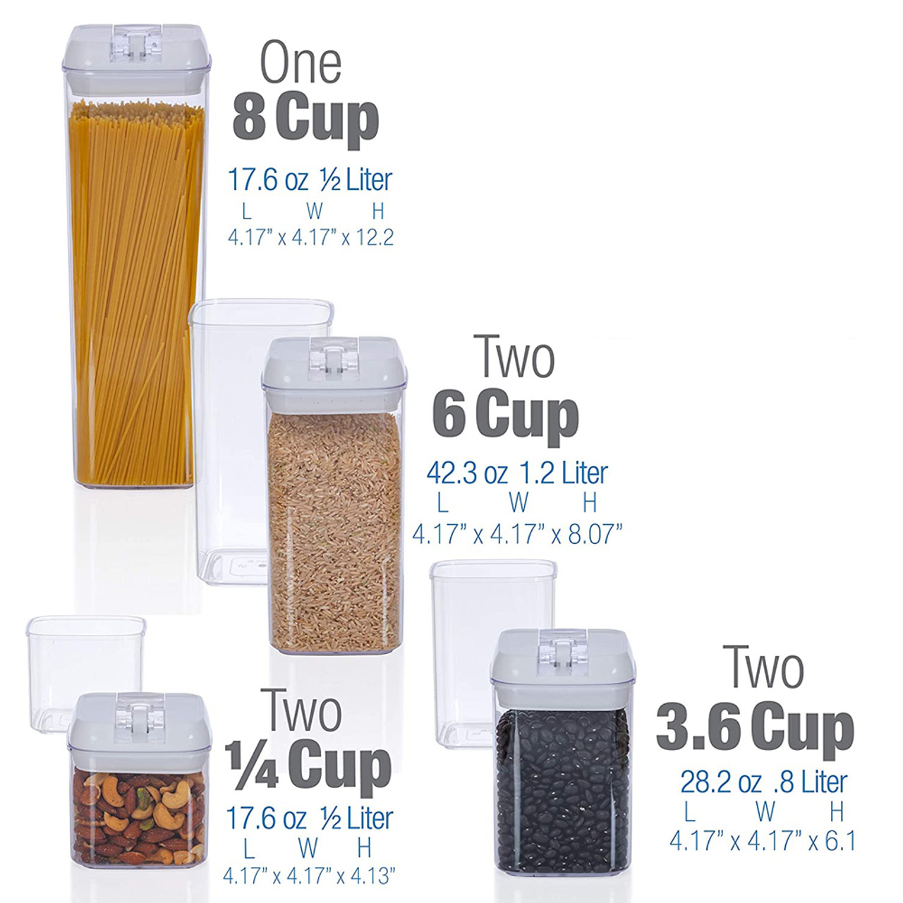 7-Piece Food Storage Container Set by Cheer Collection product image