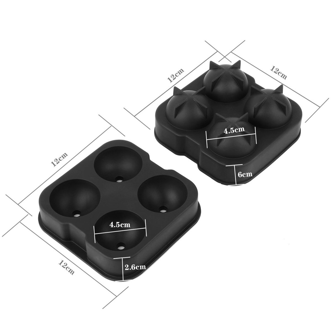4-Ball Silicone Ice Mold product image