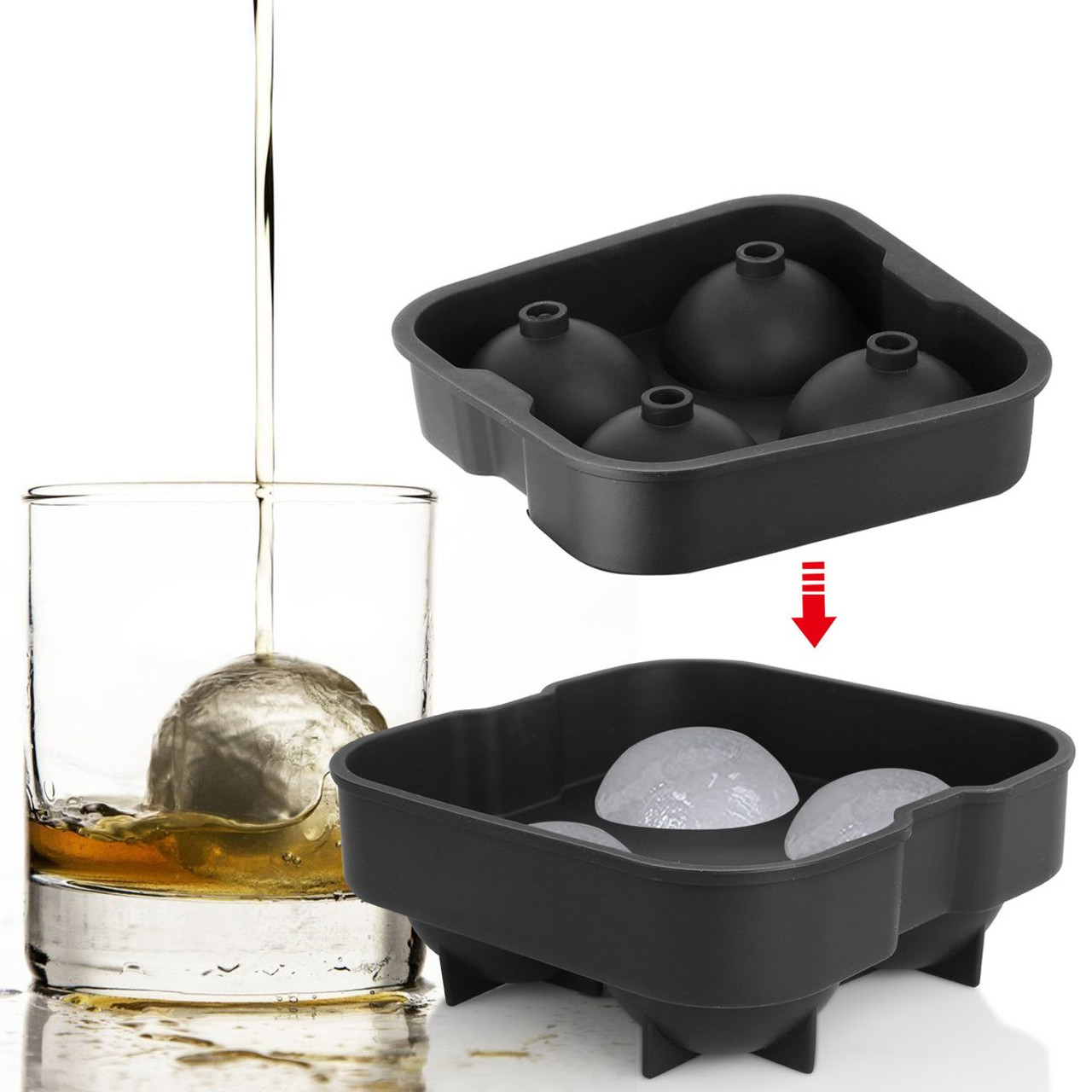 4-Ball Silicone Ice Mold product image