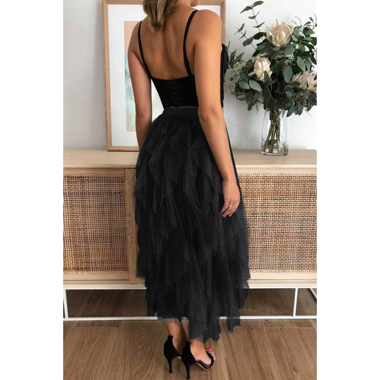 Women's Tulle Tiered Maxi Skirt product image