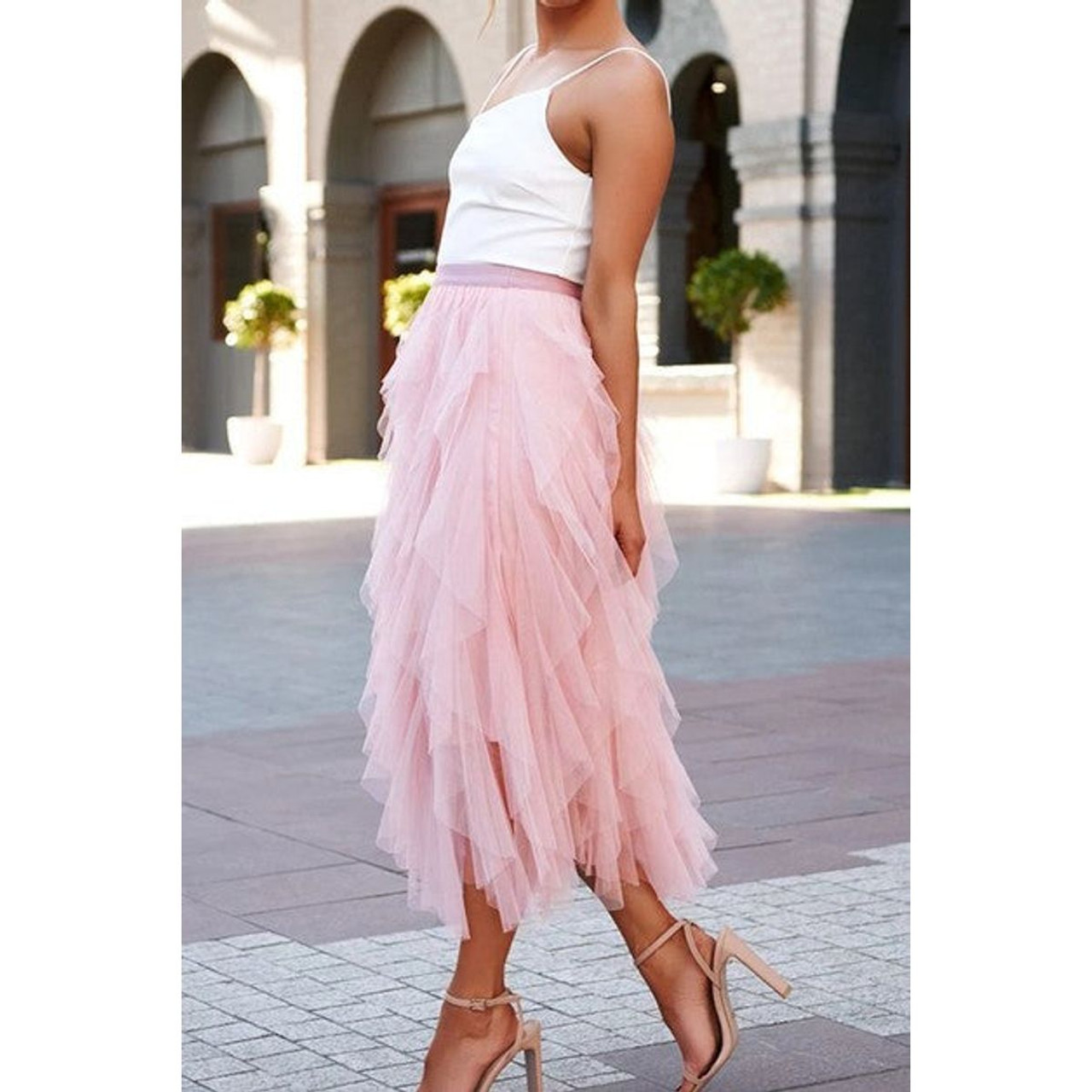 Women's Tulle Tiered Maxi Skirt product image