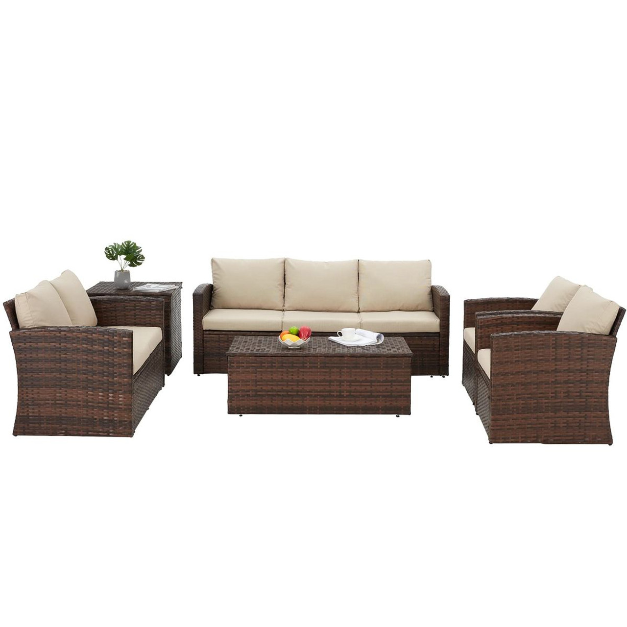 Outdoor Rattan 7-Piece Conversation Set product image