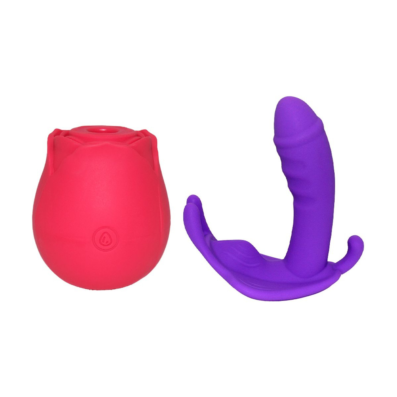 Wireless Waterproof Panty Vibrator & Rose Suction Vibrator Bundle product image